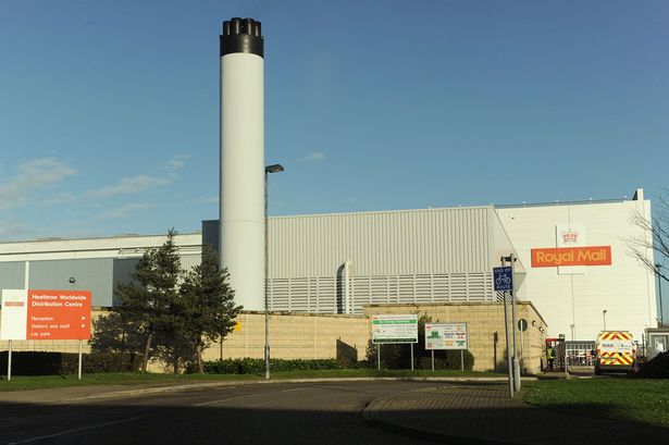 Outside the Royal Mail depot Langley, Berks