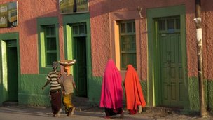 The main street in Harar