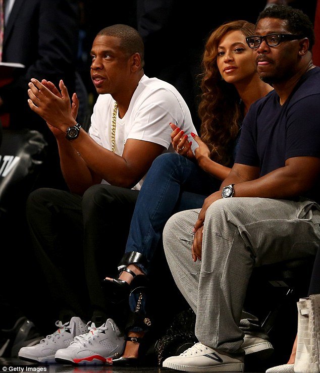 Problems resolved? On Monday evening Jay Z and Beyonce appeared calm as they attended Game Four of the Eastern Conference Semifinals during the 2014 NBA Playoffs at the Barclays Center
