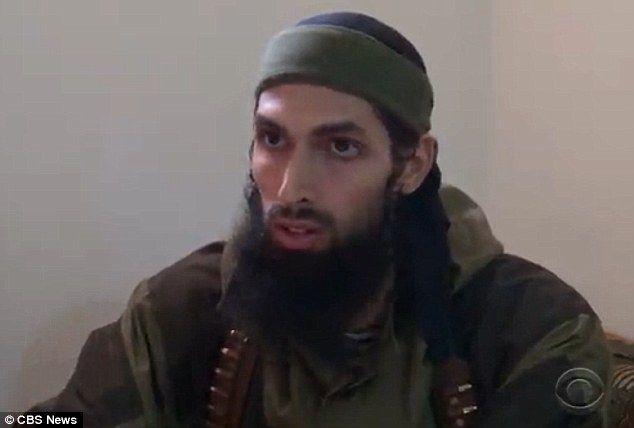 Battle: Another Western-born militant, Yilmaz, who was previously with the Dutch Army, previously spoke to CBS about moving to Syria when seeing how Syrians were being killed by President Assad's regime