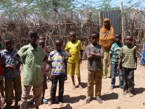 Kids in Ifo, one of the oldest refugee camps at Dadaab, the world's largest refugee camp.