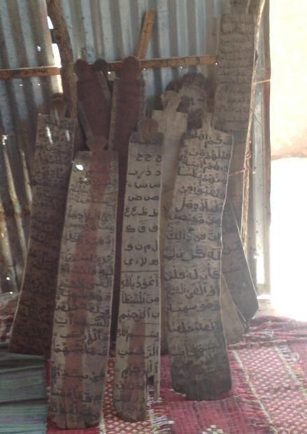 Loox: the wooden tablets that students use during their madarasa/duxi lessons to learn the Quran.