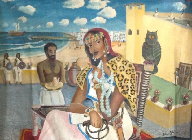 A portrait of Queen Ceebla Caraweela  taken from the collection of a Somali painter.