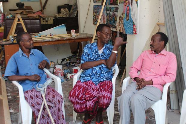 Somali painters featured in the Mogadishu Diaries.