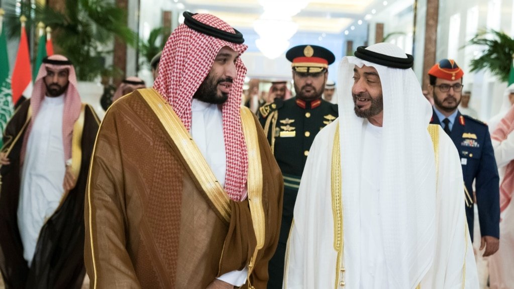 Sheikh Mohammed bin Zayed al-Nahyan and Mohammed bin Salman