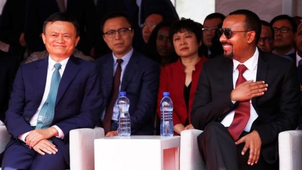 Jack Ma oo la fadhiya rai'sul wasaaraha Itoobiya Abiy Ahmed 25 November 2019