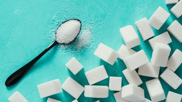 Sugar cubes and a spoonful of sugar