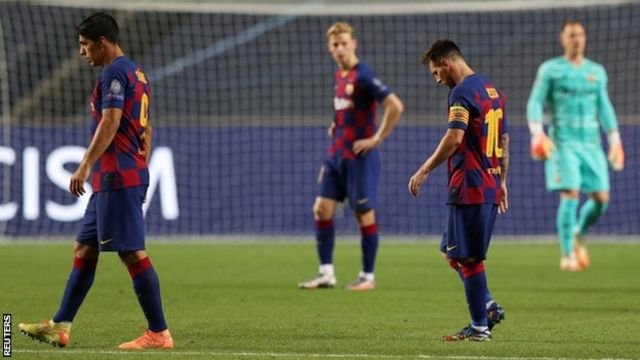 Messi oo niyad jab ka muuqdo, kaddib guul-darradii Bayern Munich