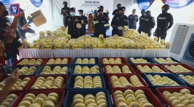 Malaysia waxay 2021 qabatay ilaa 100 malyan oo Captagon ah