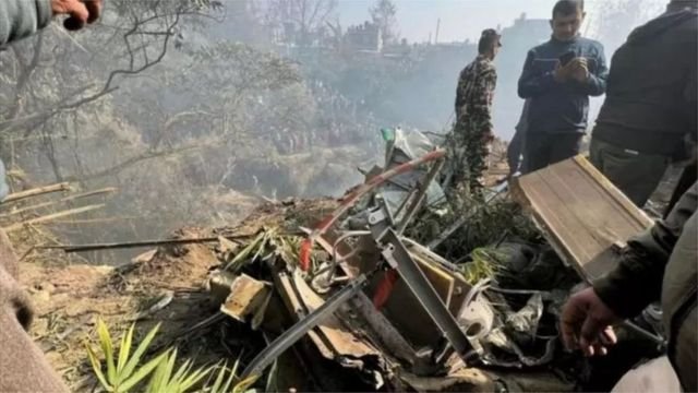 Goobta ay ku dhacday diyaaradda Nepal