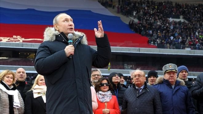 Madaxwa Ruushka Vladimir Putin oo ka hadlaya olola doorasho March 2018