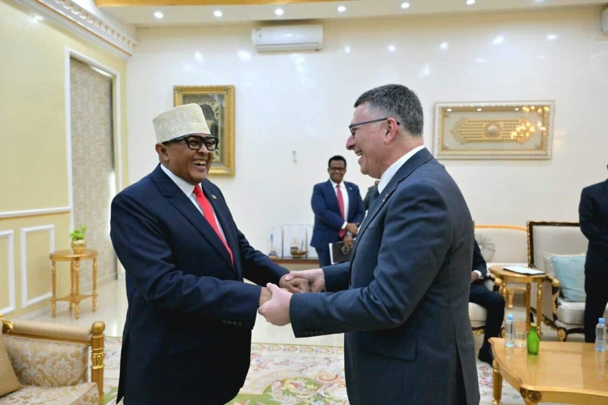 Somaliland President Abdirahman Mohamed Abdullahi meets with Israeli Foreign Minister Gideon Sa'ar in Hargeisa, Jan. 6, 2025. Credit: Israeli Ministry of Foreign Affairs.