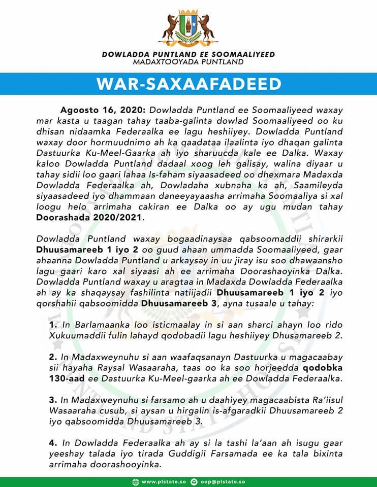 puntland-oo-qaadacaday-shirka-dhuusomare